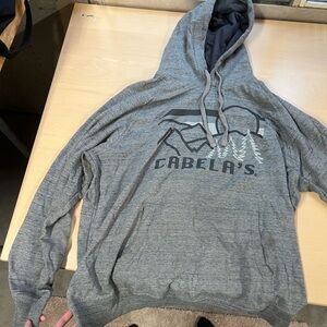 Cabela's Heather Gray Graphic Hoodie